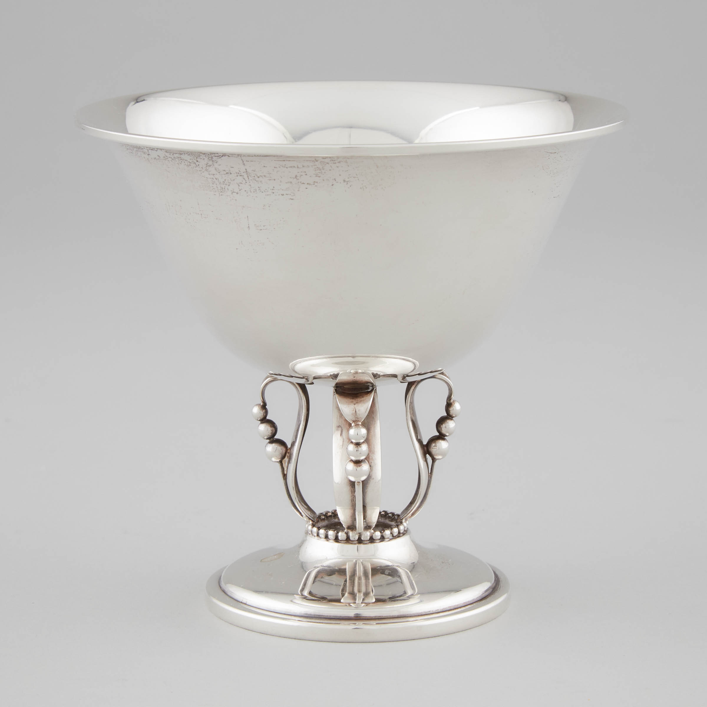 American Silver Danish Style Pedestal 3aac30