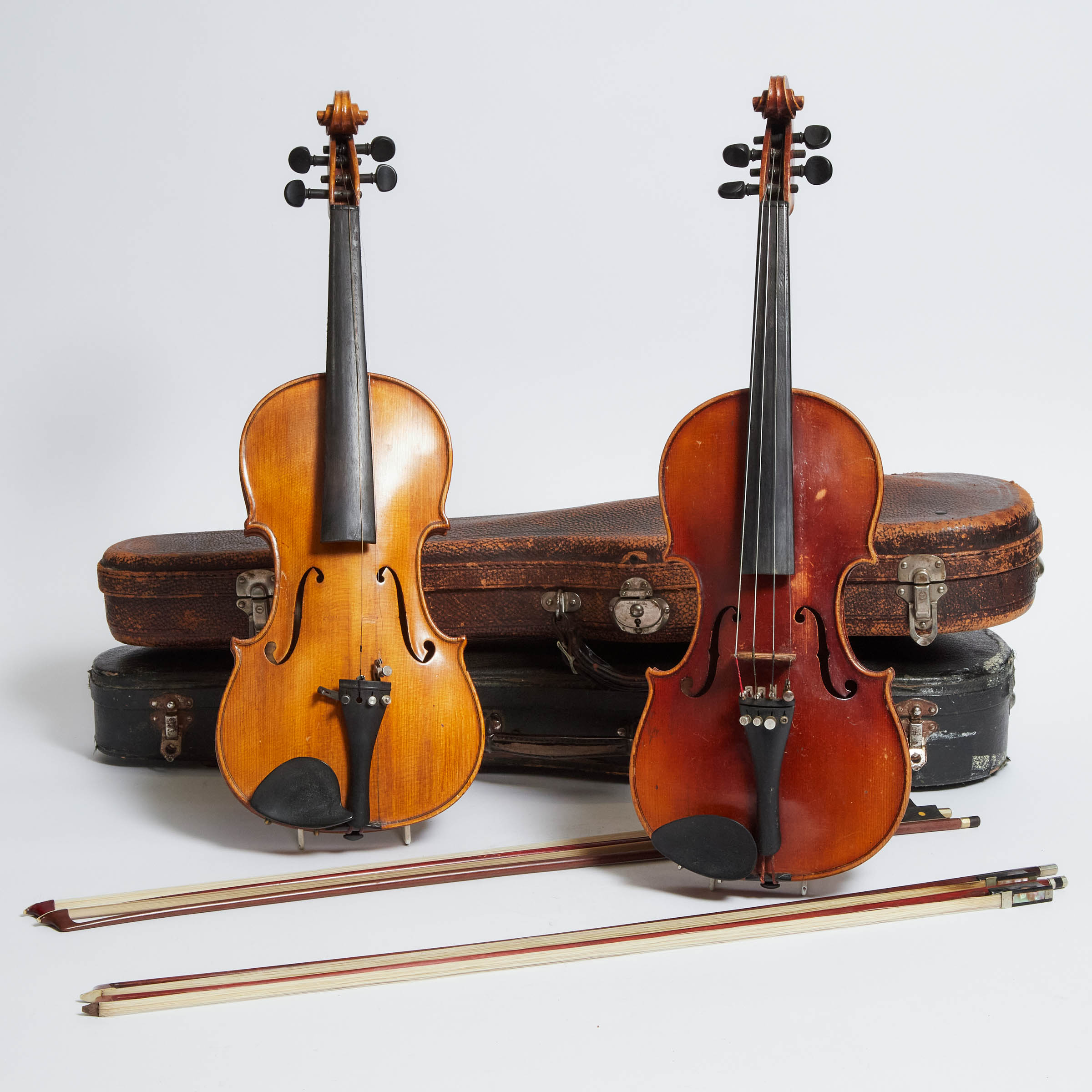 Two Continental 4/4 Violins, early