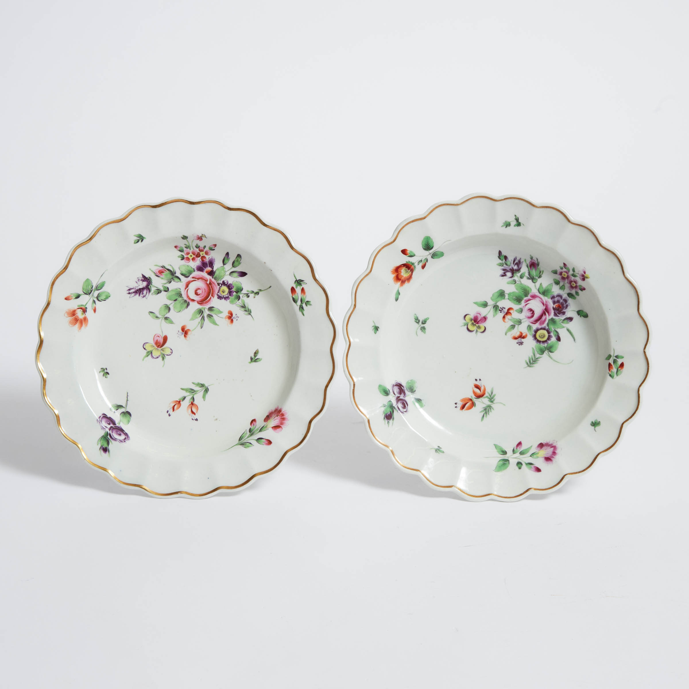 Pair of Worcester Flower Painted 3aac65