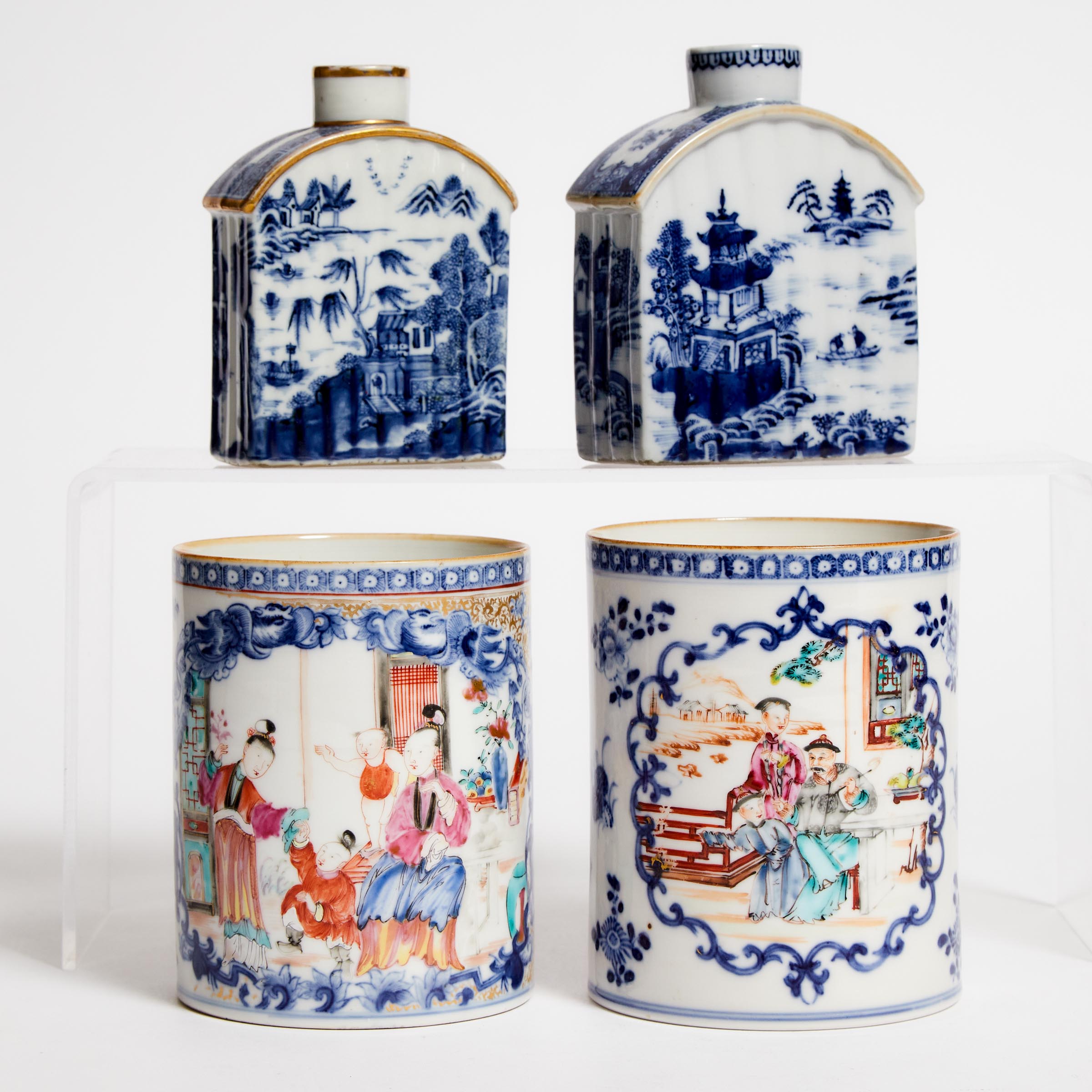 Two Chinese Export Mugs, Together