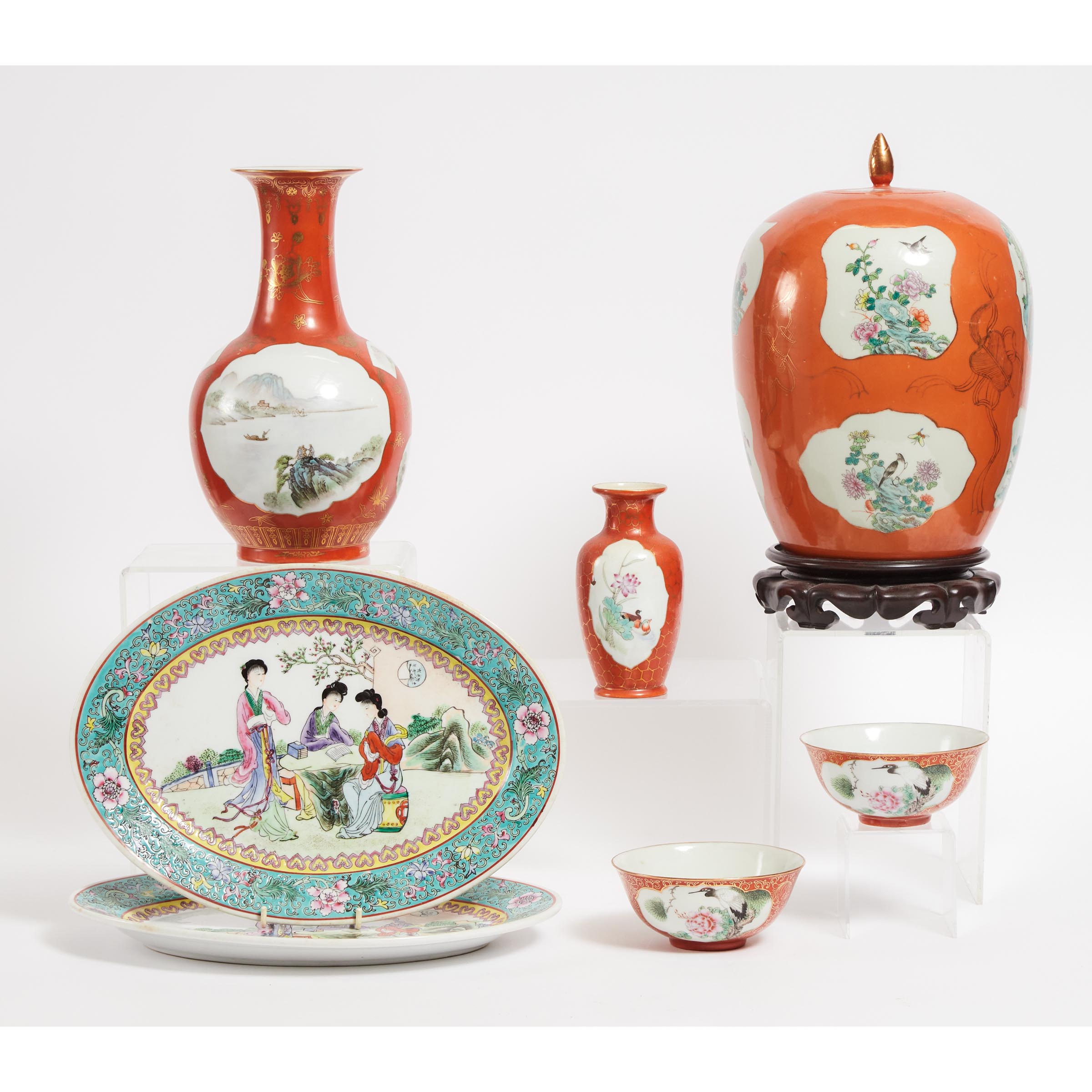 A Group of Seven Chinese Porcelain