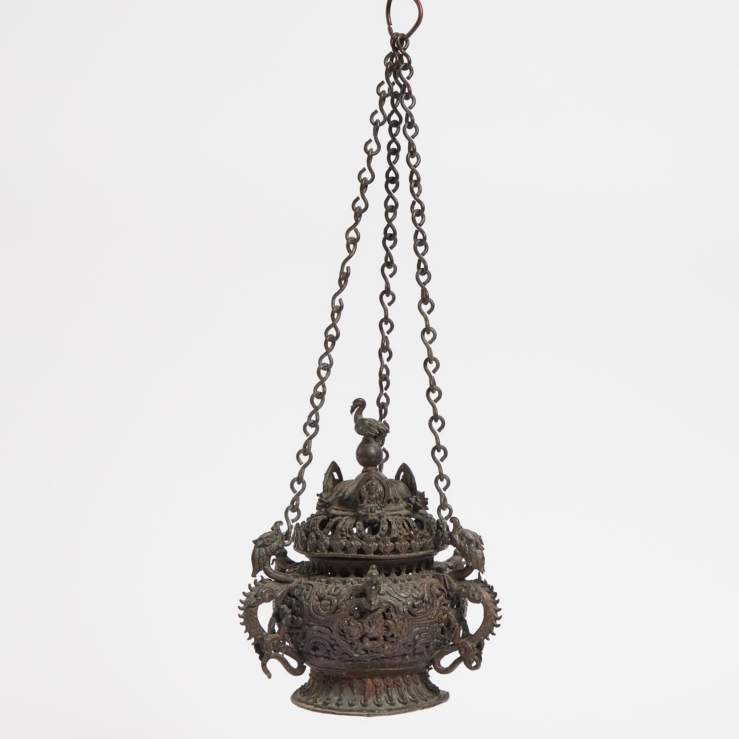 A Bronze Hanging Incense Burner  3aad1f