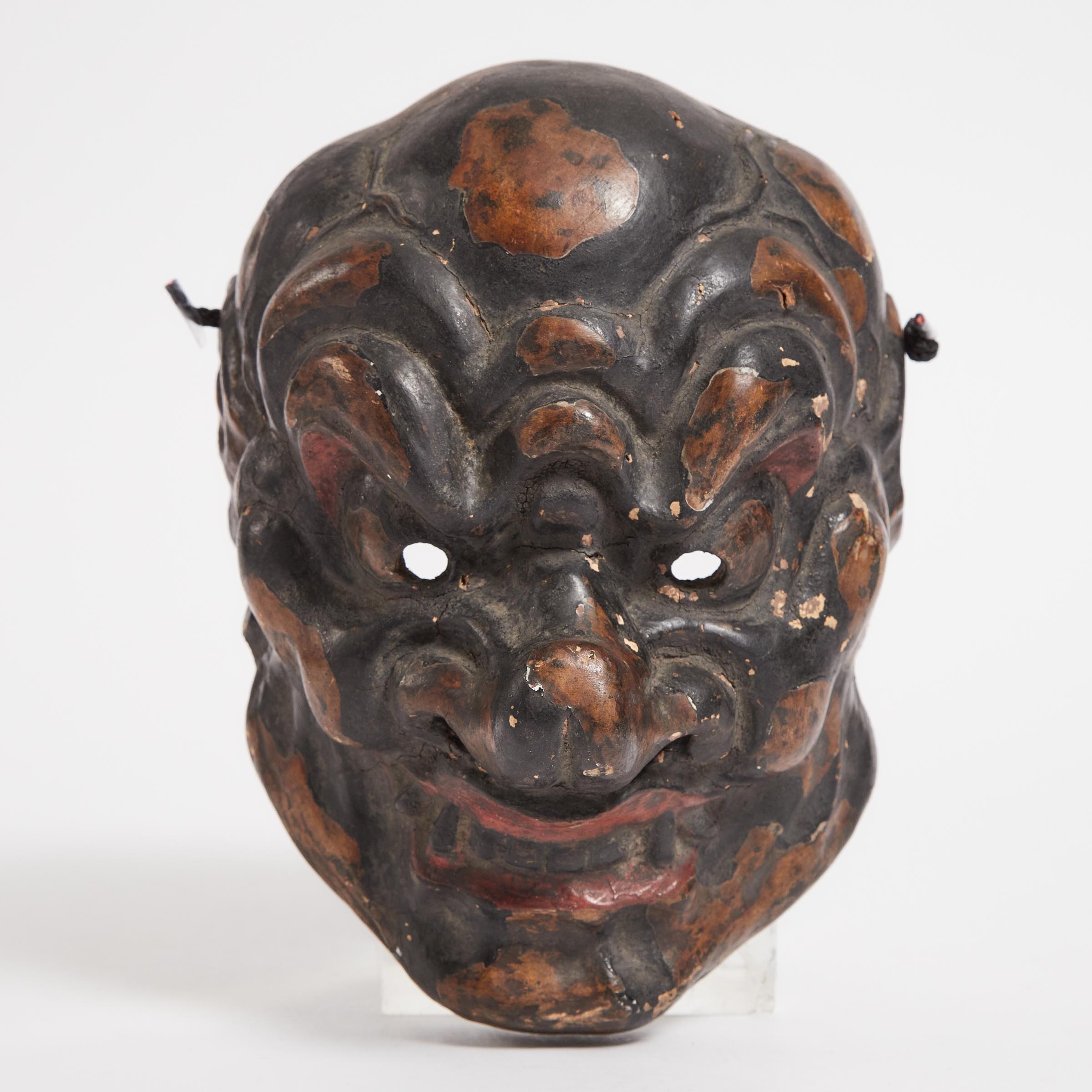 A Lacquered Wood Gigaku Mask of 3aad22