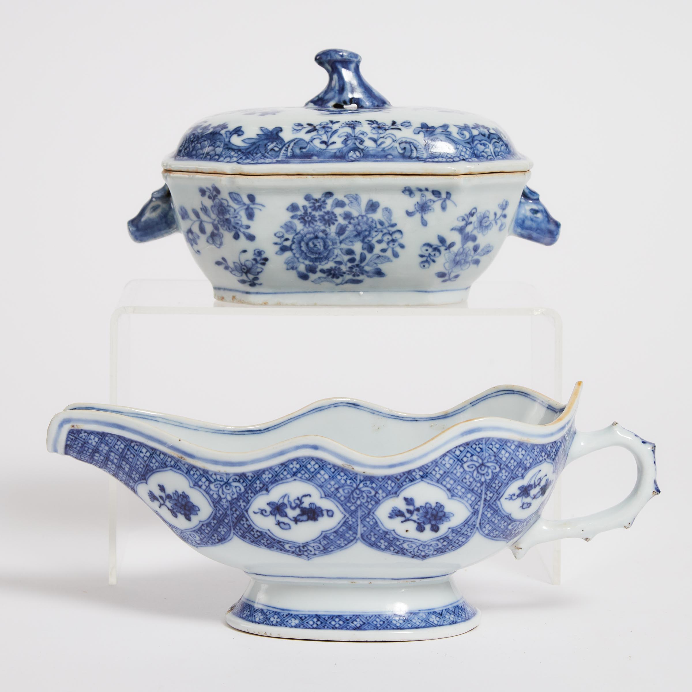 A Chinese Export Blue and White