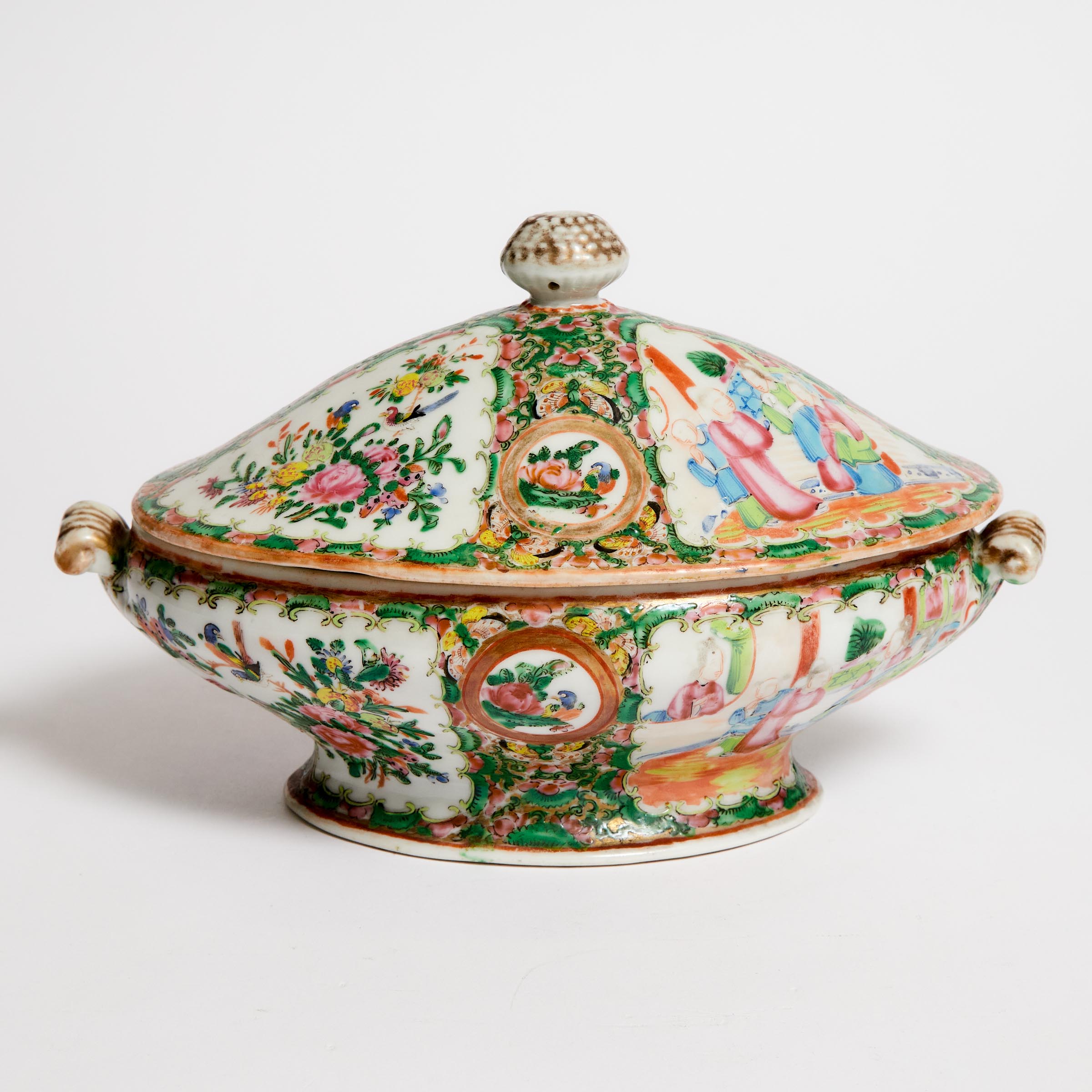 A Canton Famille Rose Tureen, Early