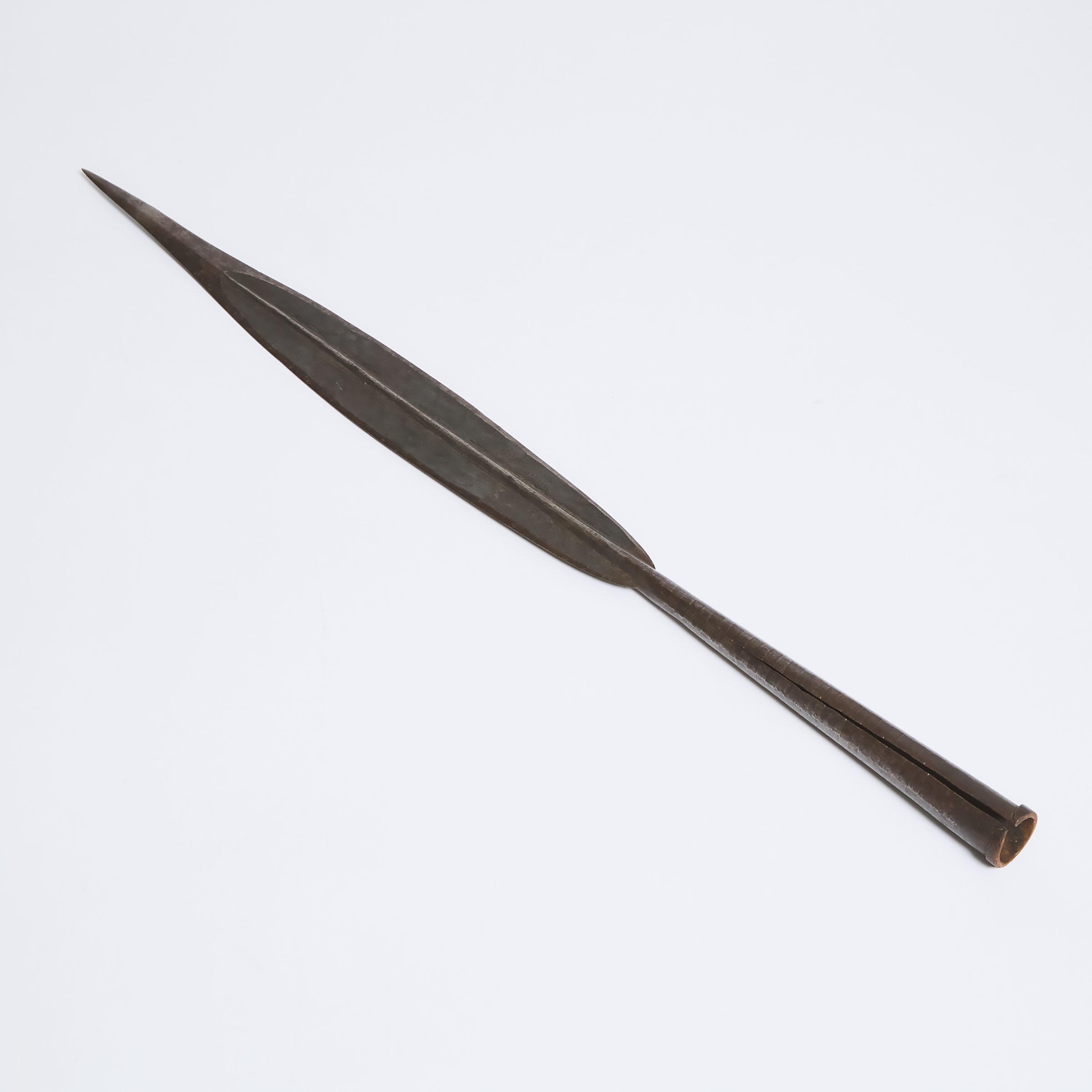 Maasai Iron Leaf Form Spear Head,