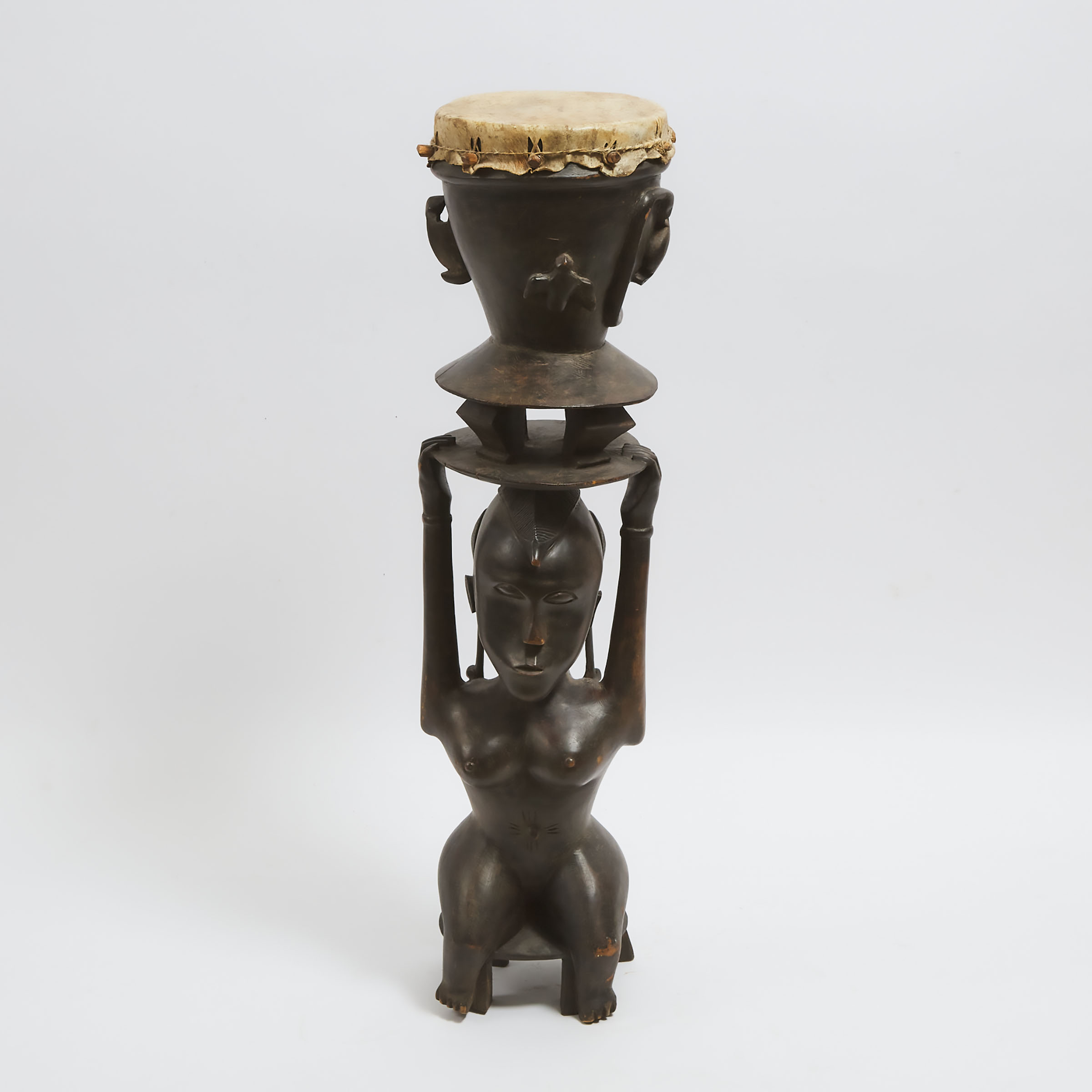 African Figural Drum possibly 3aadc2