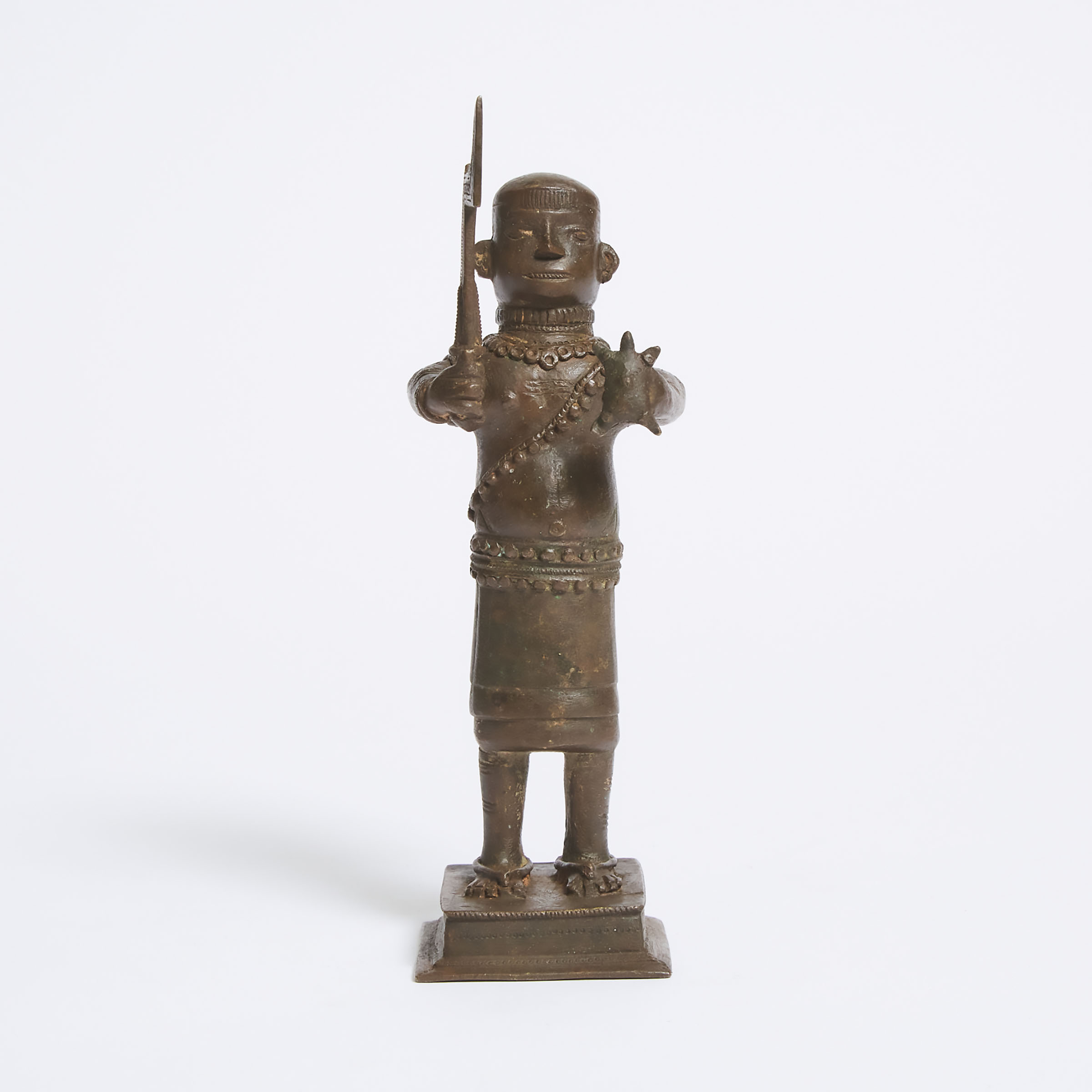 African Bronze Court Figure possibly 3aaddc