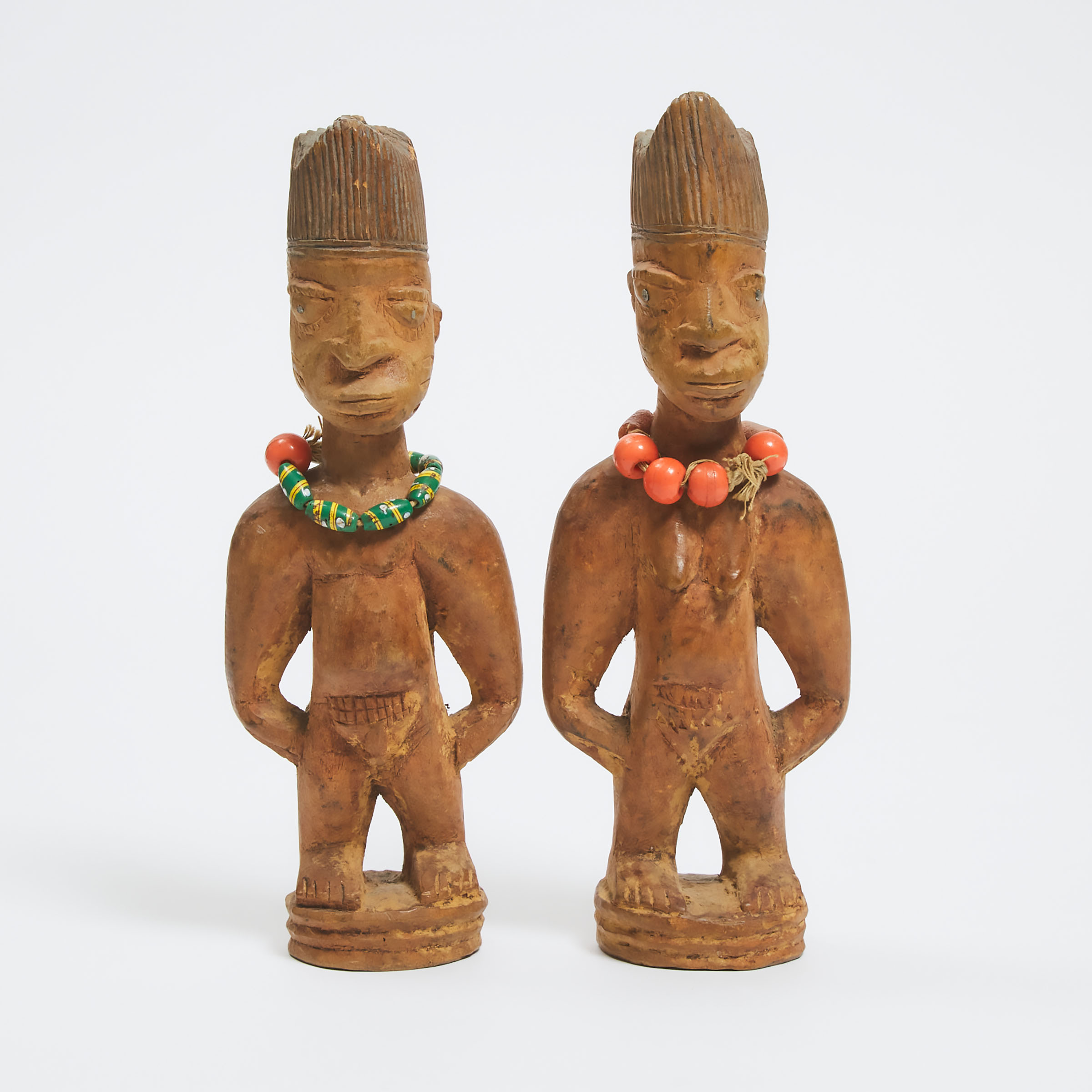 Pair of Yoruba Male and Female Ibeji