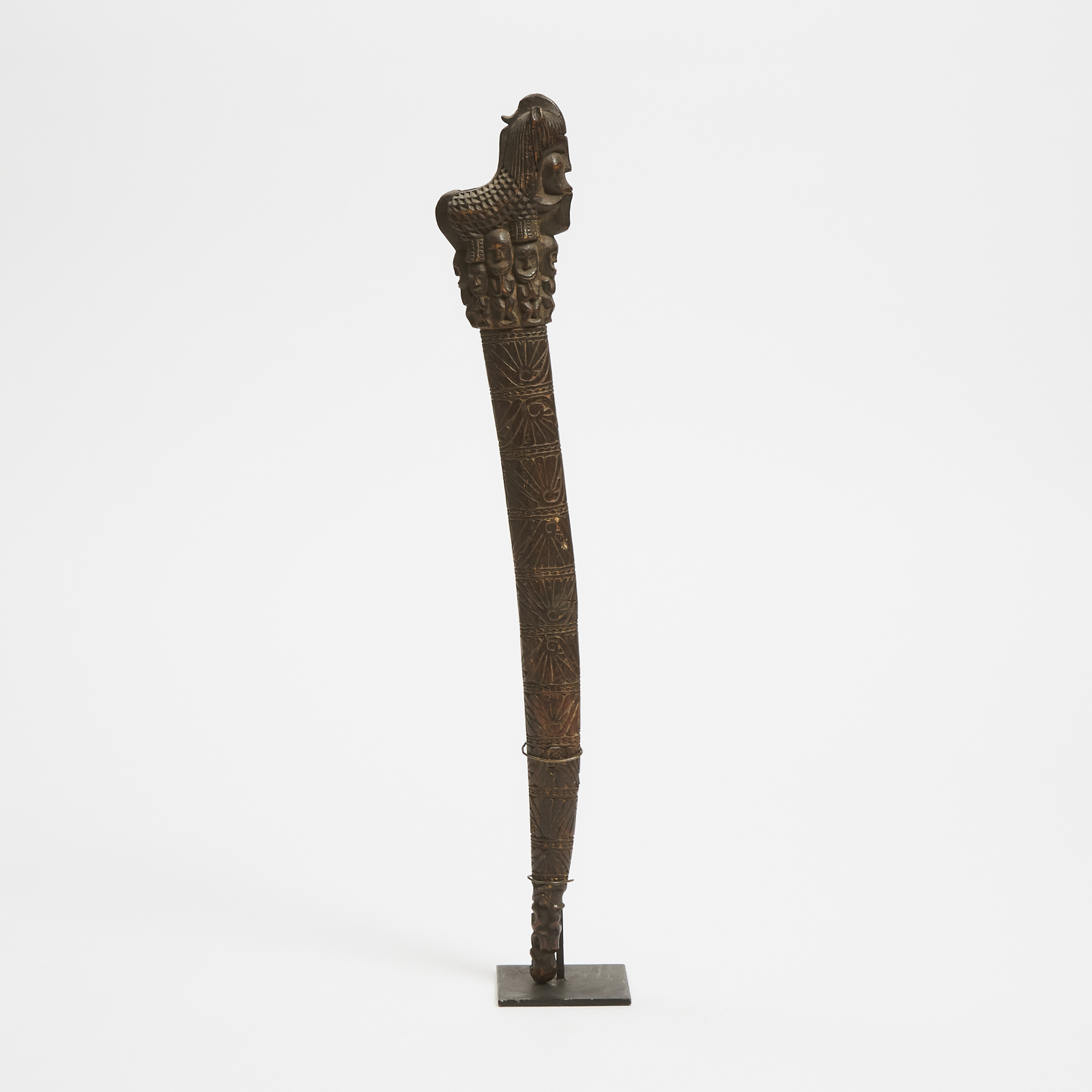 Batak Carved Wood Sword Sheath,