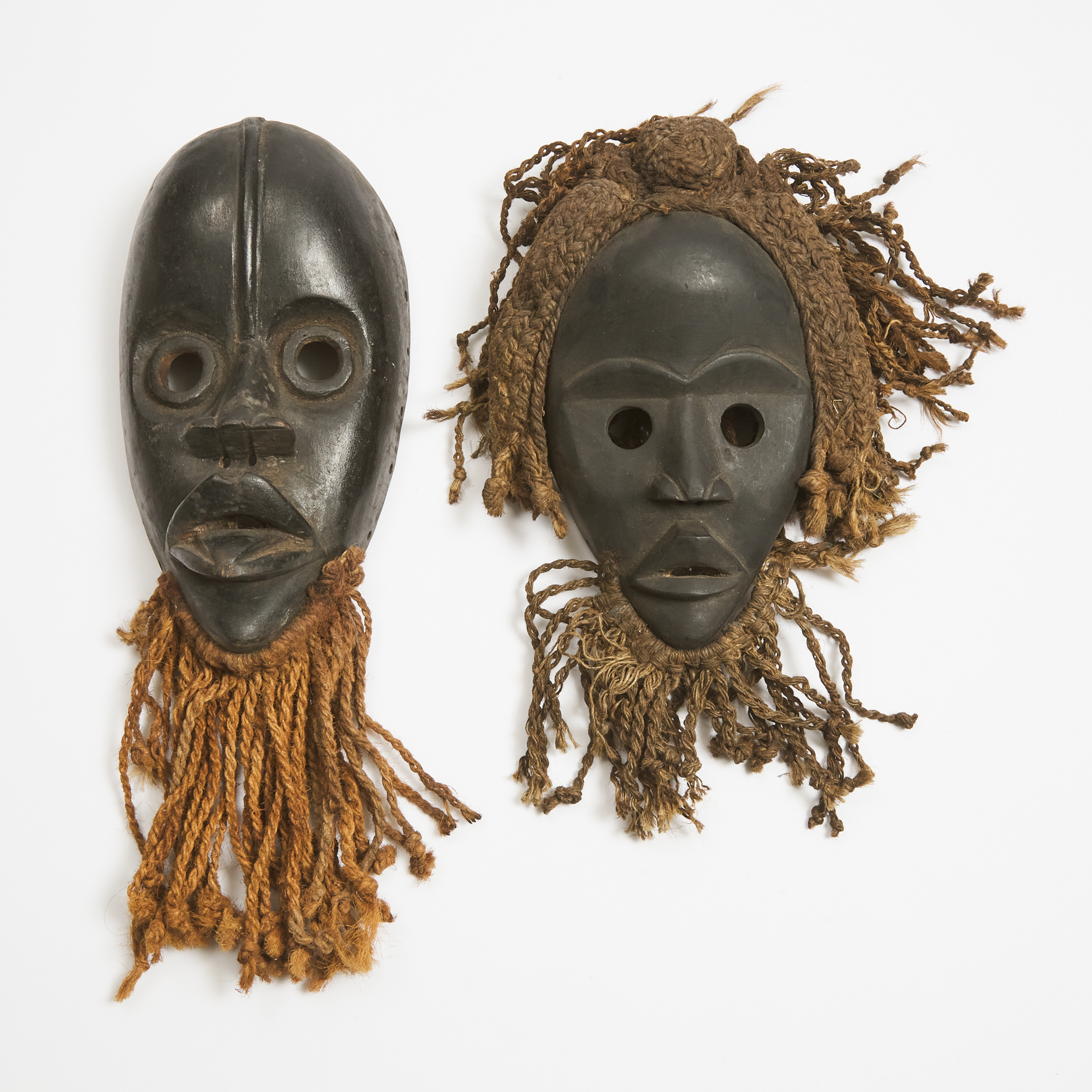 Two Dan Masks Ivory Coast Liberia  3aae19