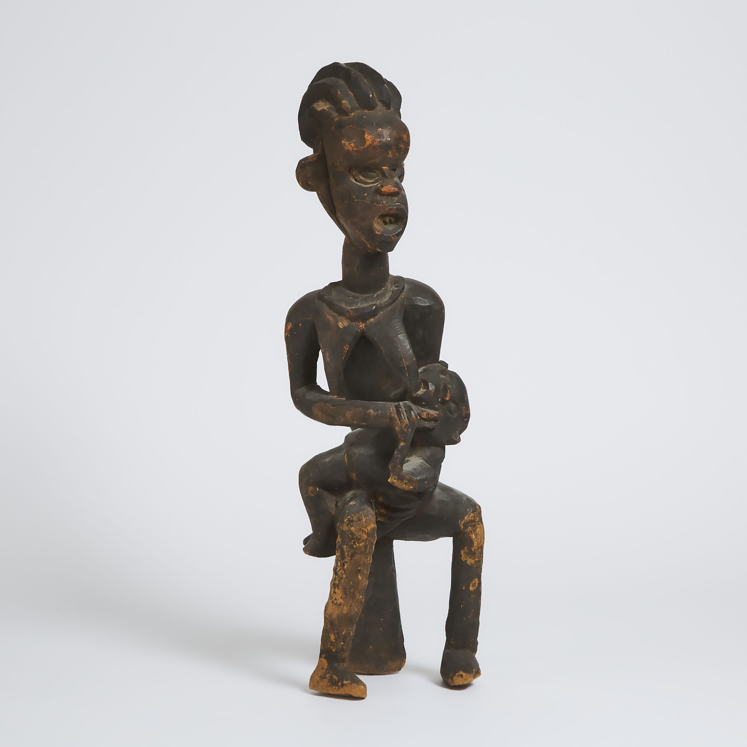 African Mother and Child Figure  3aae15