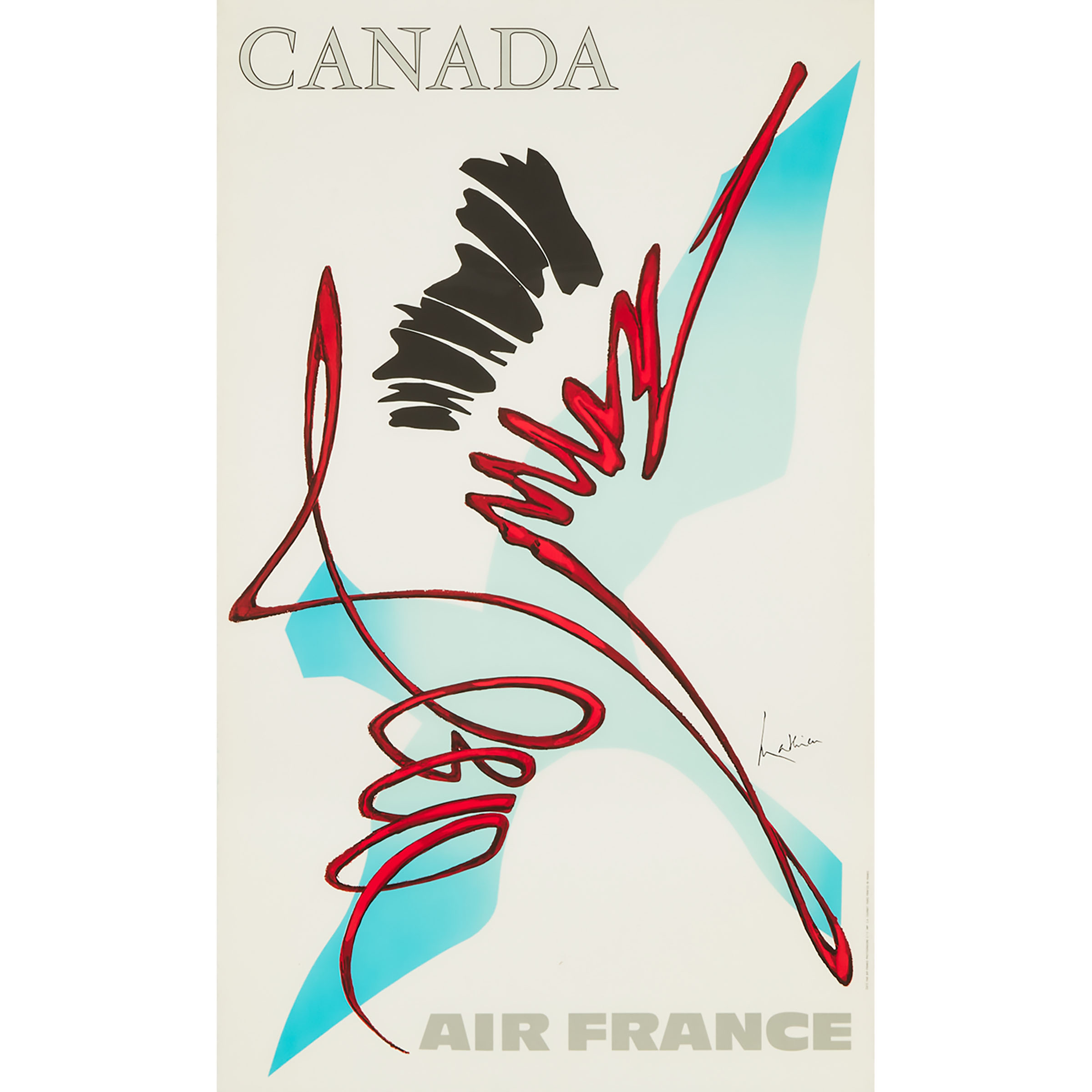 Air France Canada Travel Poster  3aae60