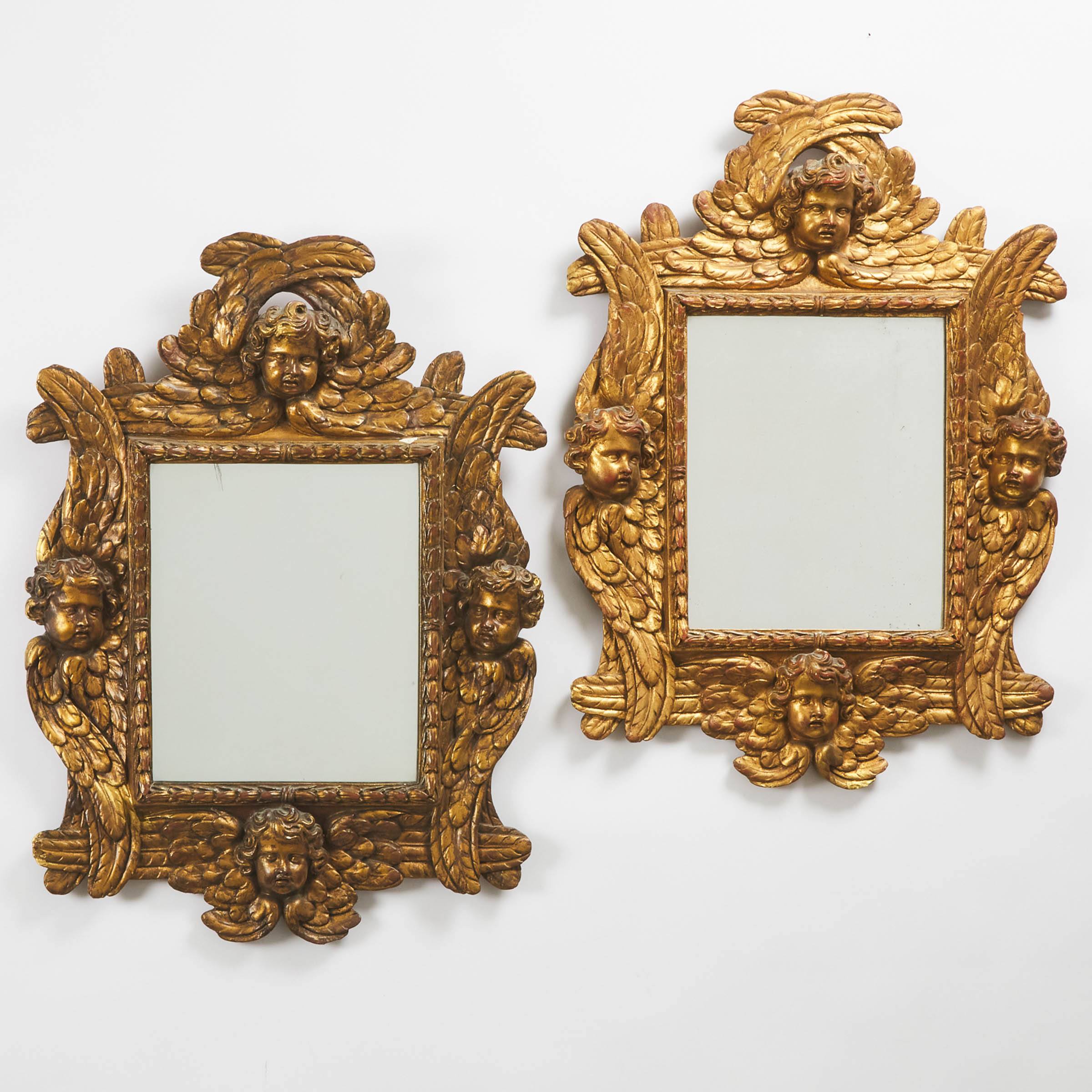 Pair of Continental Gilt Gesso