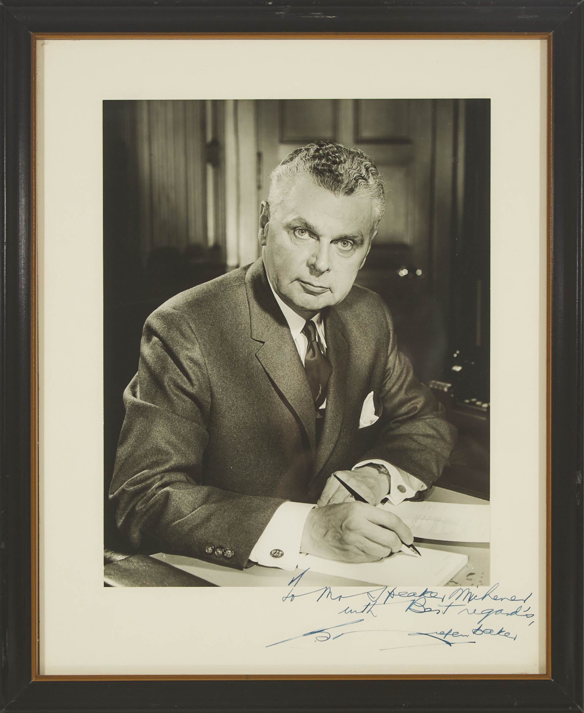 Signed Presentation Photograph