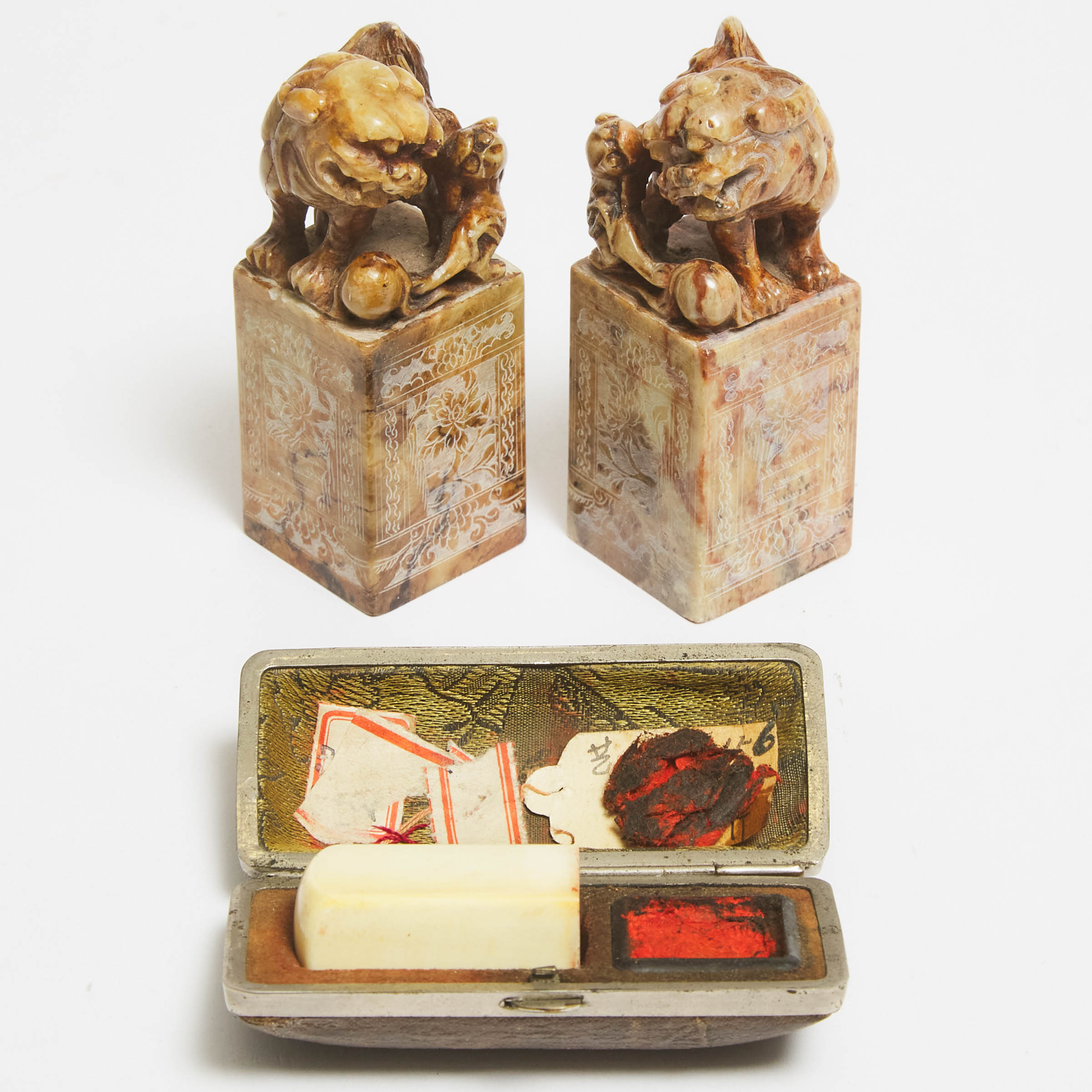 Three Chinese Desk Seals, mid 20th century