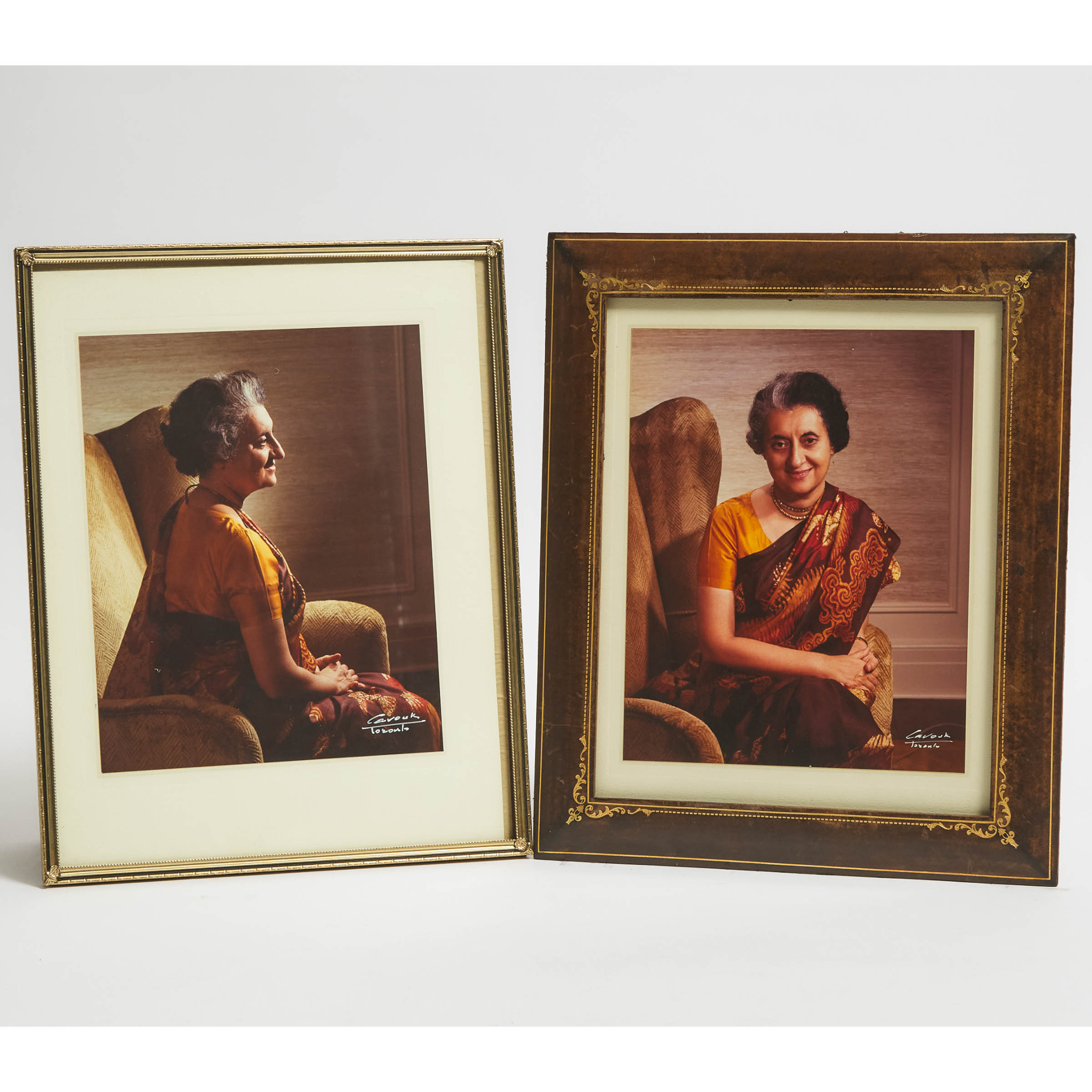 Two Portraits of Indira Gandhi