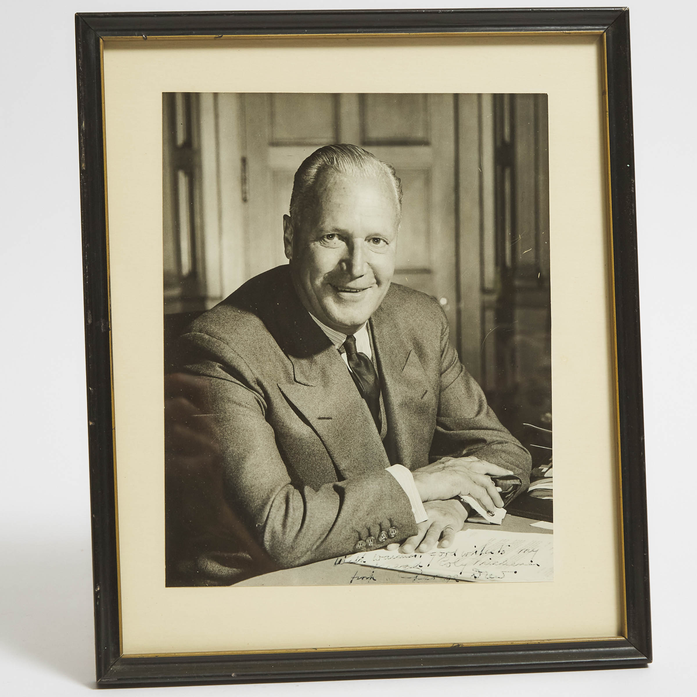 Signed Presentation Portrait Photograph