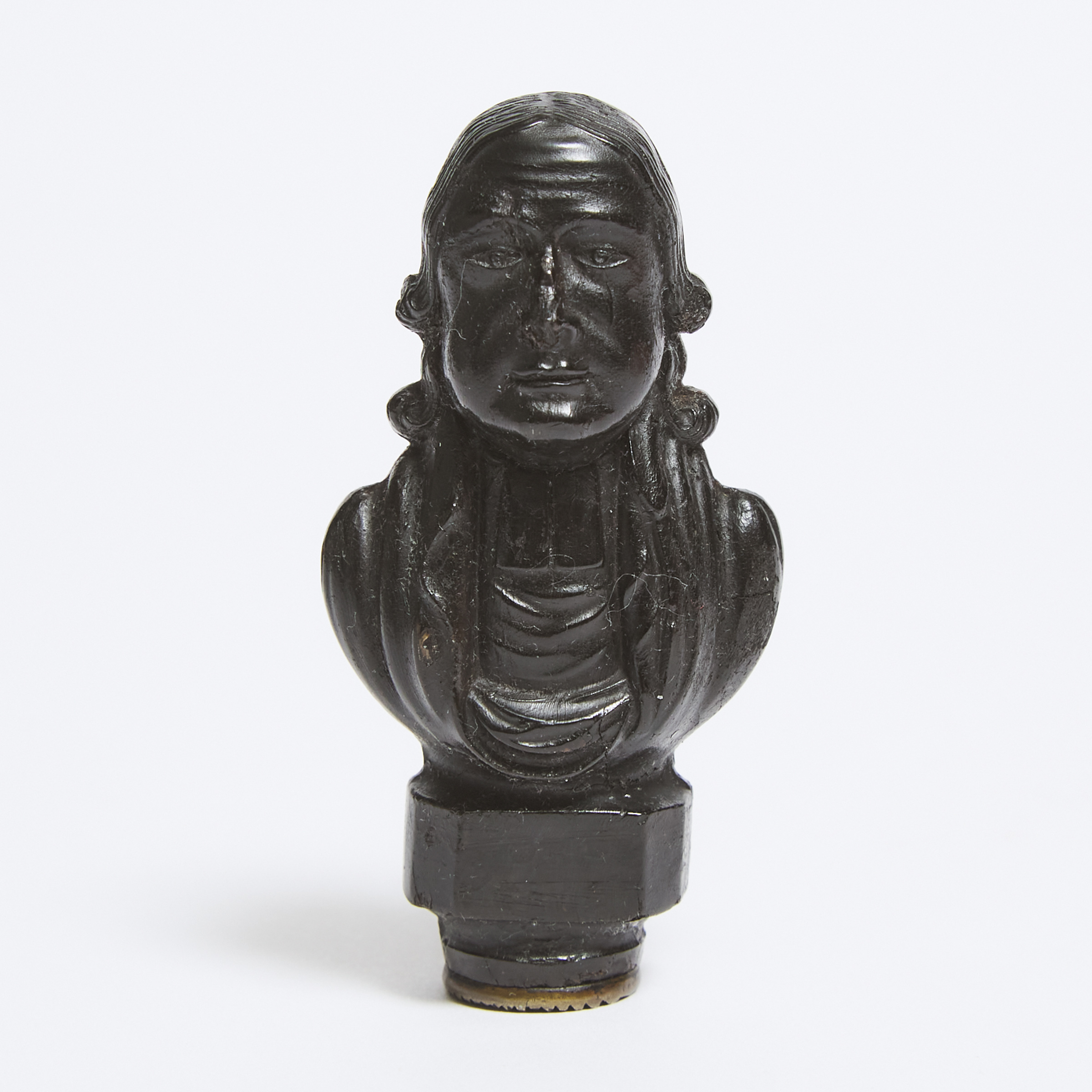 Victorian Pressed Horn Bust of 3aaffa