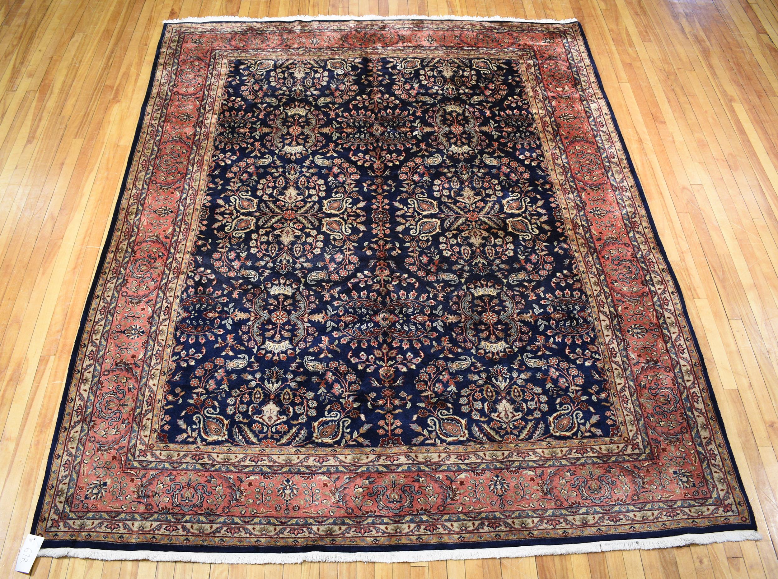 VINTAGE SAROUK ROOM SIZE RUG 8  3ab053