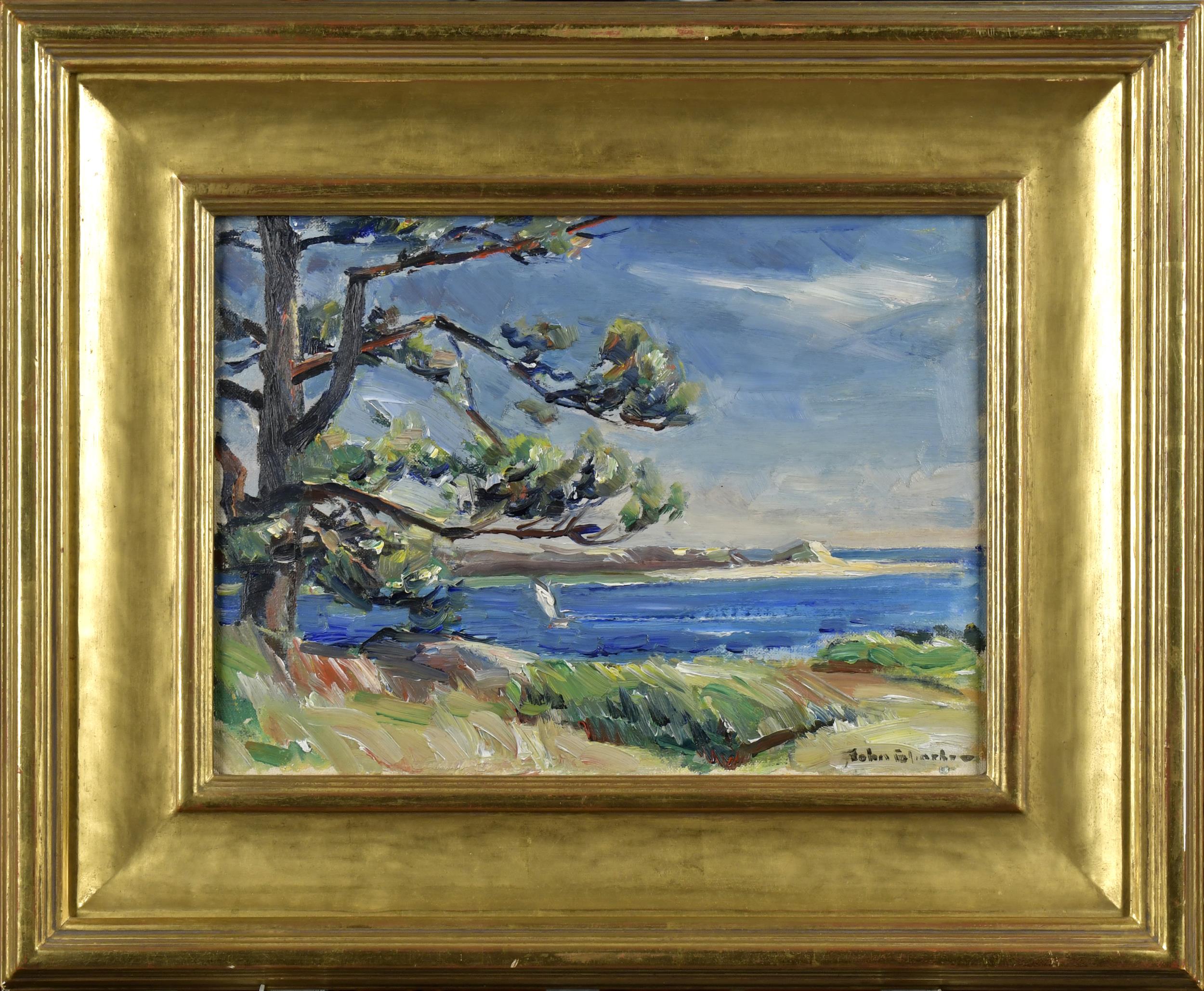 JOHN FOLLINSBEE OIL ON BOARD COASTAL 3ab084