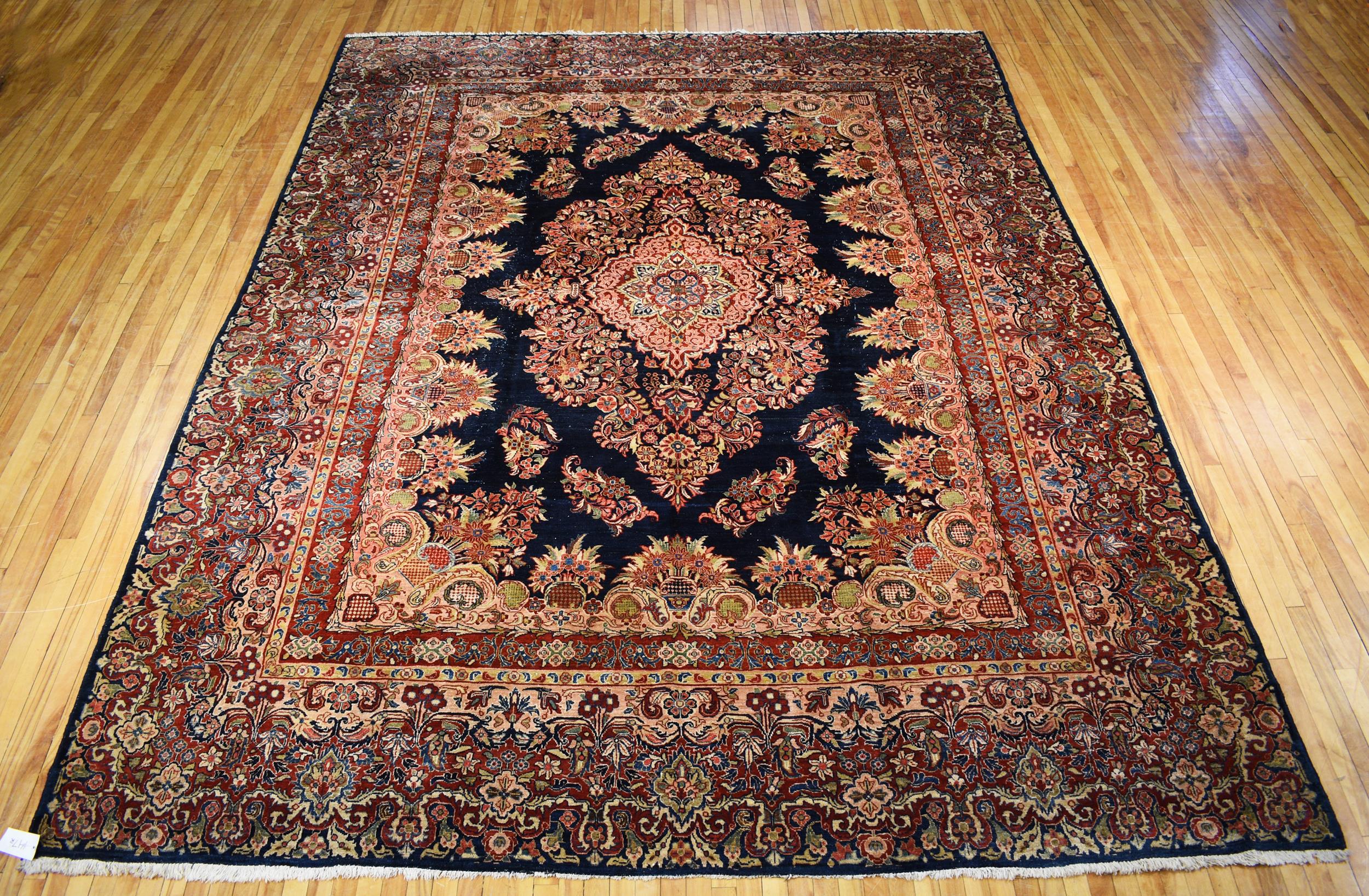 ANTIQUE PERSIAN ROOM SIZE RUG,