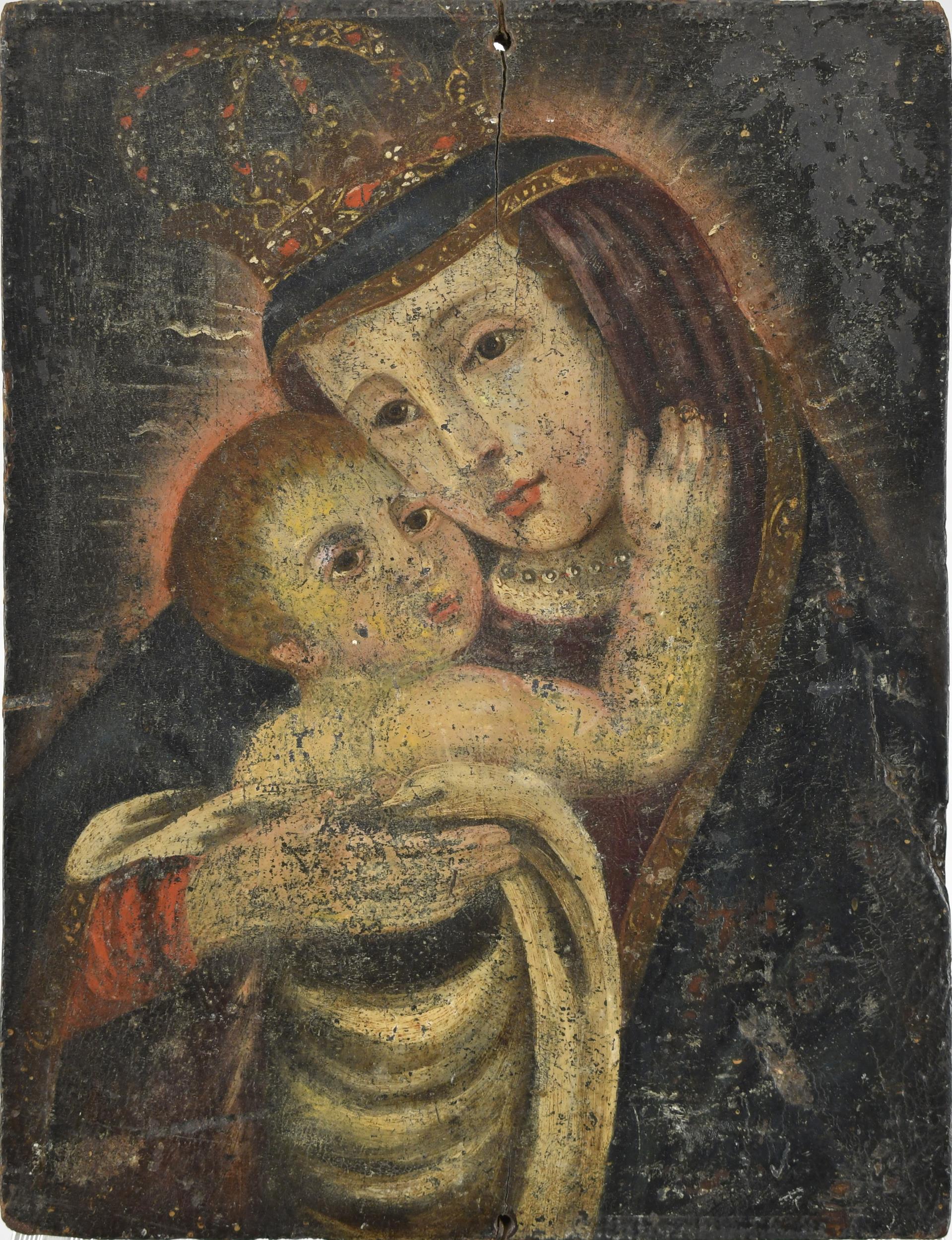 EARLY EUROPEAN PAINTING ON WOOD  3ab0d0