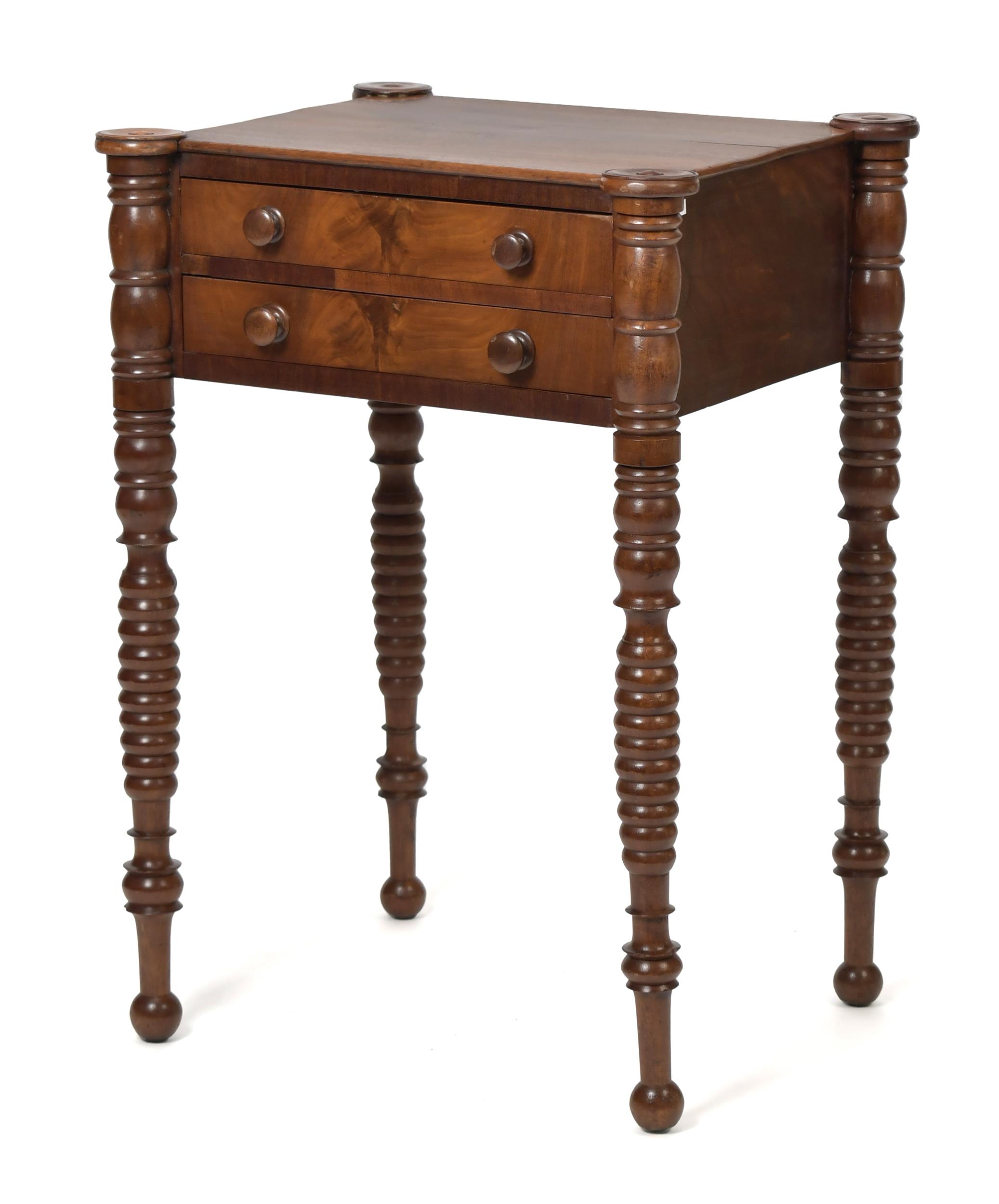 19TH C MA MAHOGANY COOKIE CORNER 3ab179