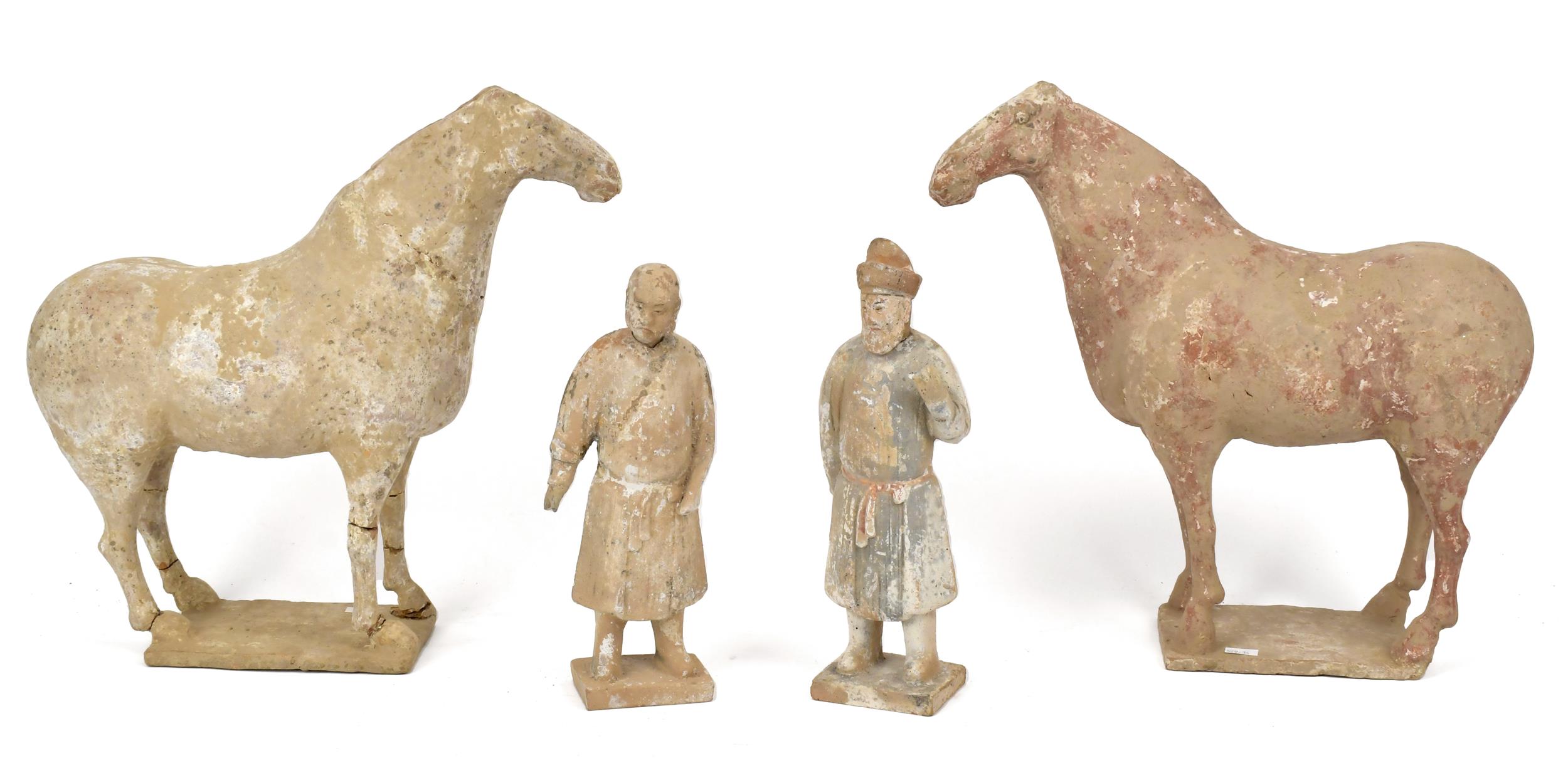 FOUR CHINESE TERRACOTTA PIECES  3ab18e