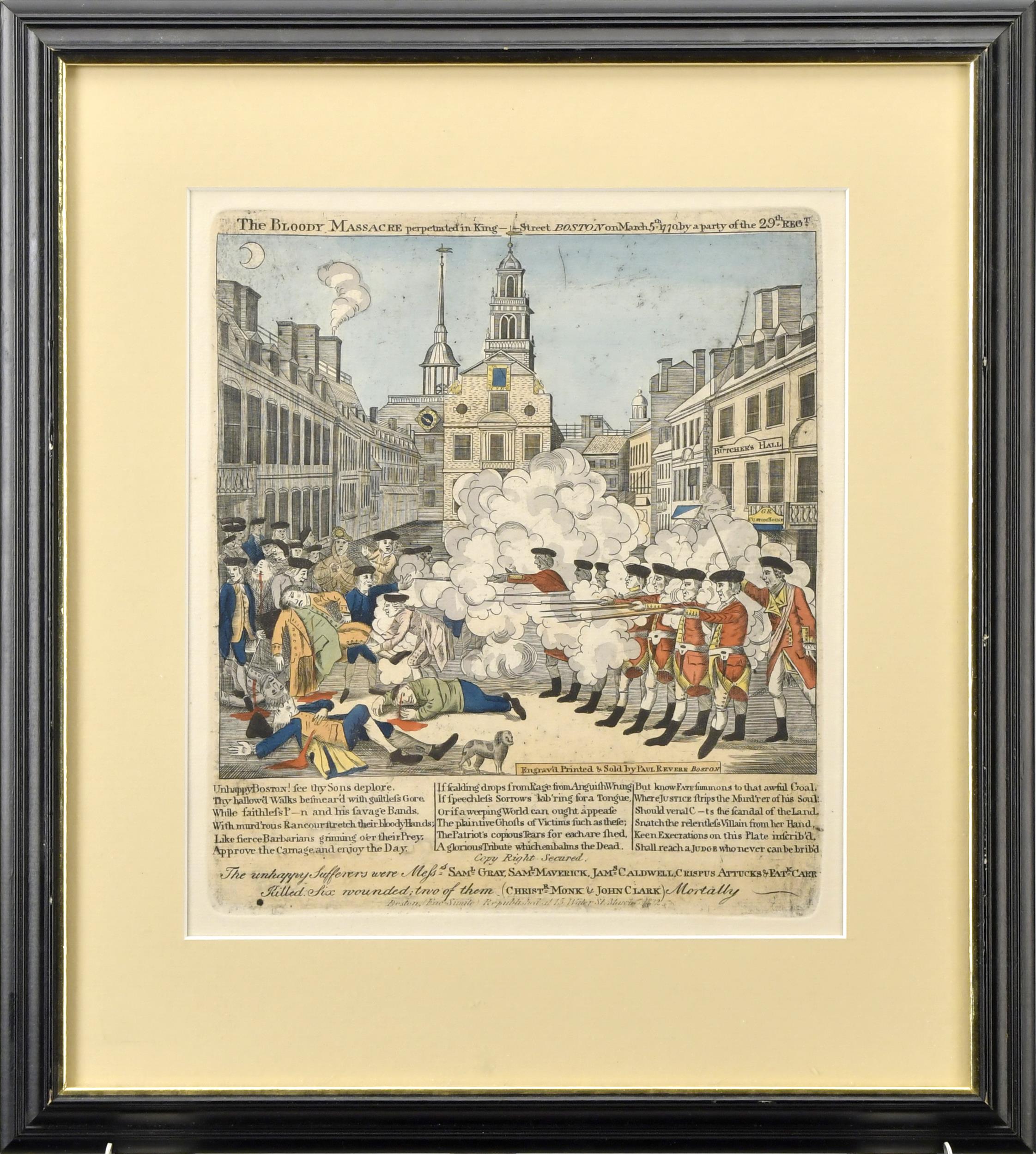 GODSPEEDS REPRINT, PAUL REVERES BOSTON