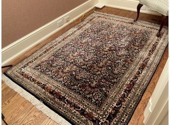 A handmade silk Oriental area rug 3ab251