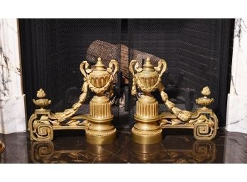 A pair of 19th C. French bronze
