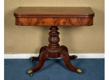 A 19th C Regency mahogany flip top 3ab27d