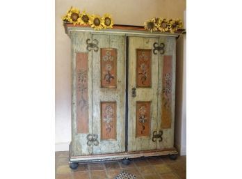 An antique Swedish double door