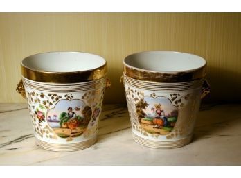 Two 19th C French Paris porcelain 3ab327