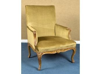 An antique French armchair with