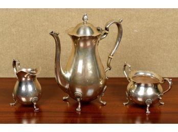 Three piece Fisher sterling tea