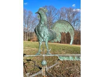 20th C. Rooster weathervane, with