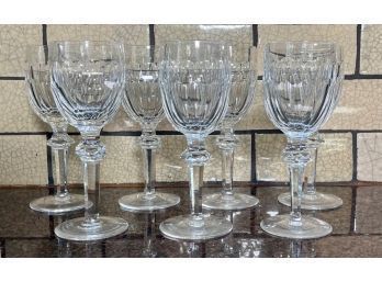 A set of seven Waterford crystal