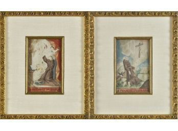 Two 16th C. paintings, "Antonius