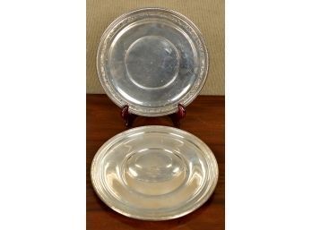 A Reed and Barton sterling plate with