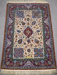 A vintage silk and cotton Persian