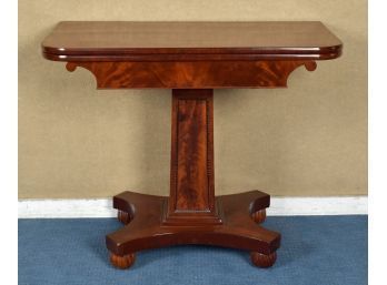 Antique mahogany games table, with