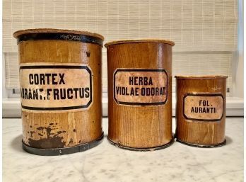 A set of three vintage wood comb