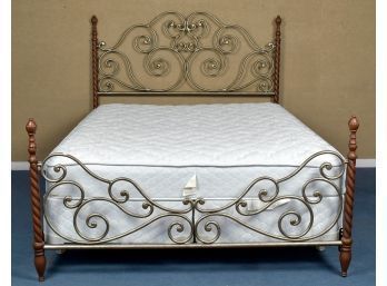 A contemporary steel bed frame 3ab3ef