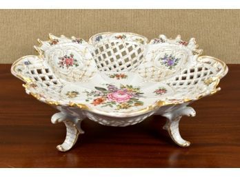 Antique porcelain gilt and hand painted