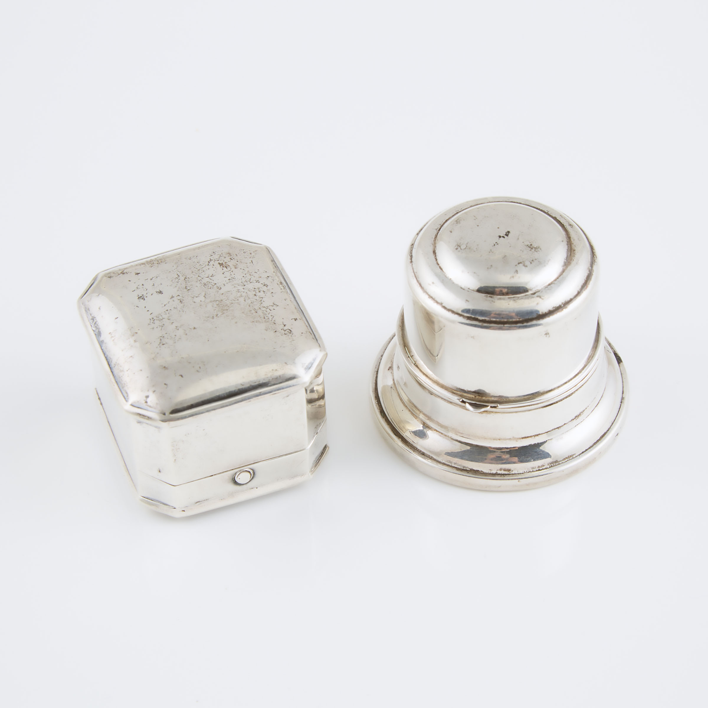 2 Birks Sterling Silver Ring Boxes