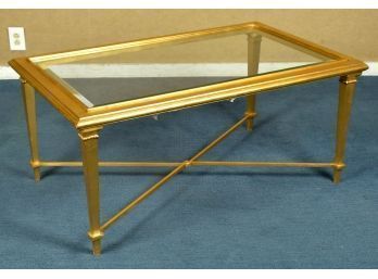 A contemporary gold gilt wood (lightly