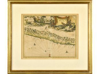 An antique colored map Mar De 3ab423