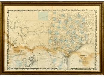 An antique map, Johnsons New Map of